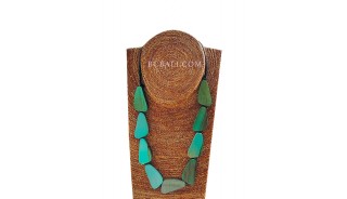 Wooden Necklace Triangle Made In Bali